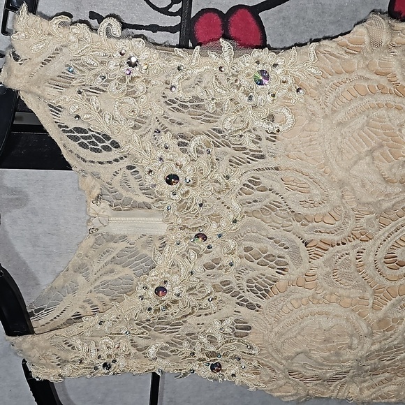 Coya Collection Jeweled Elegant Mini Dress Size Small - Picture 3 of 11